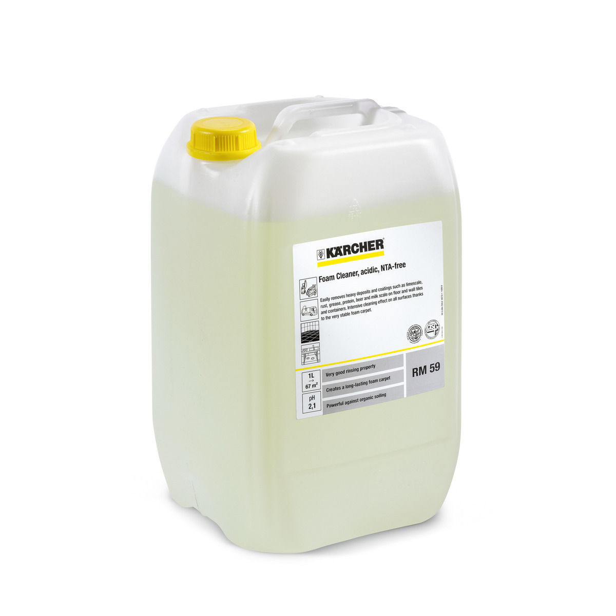 PRESSUREPRO FOAM CLEANER, ACIDIC RM 59 PRESSUREPRO FOAM CLEANER, ACIDIC RM 59
